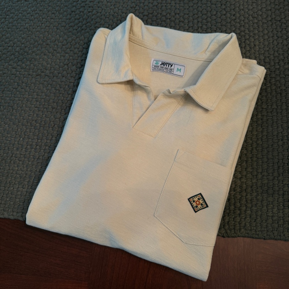 Men's Cream Jetty Polo Shirt